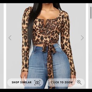 Crazy Instincts Crop Top - Leopard
